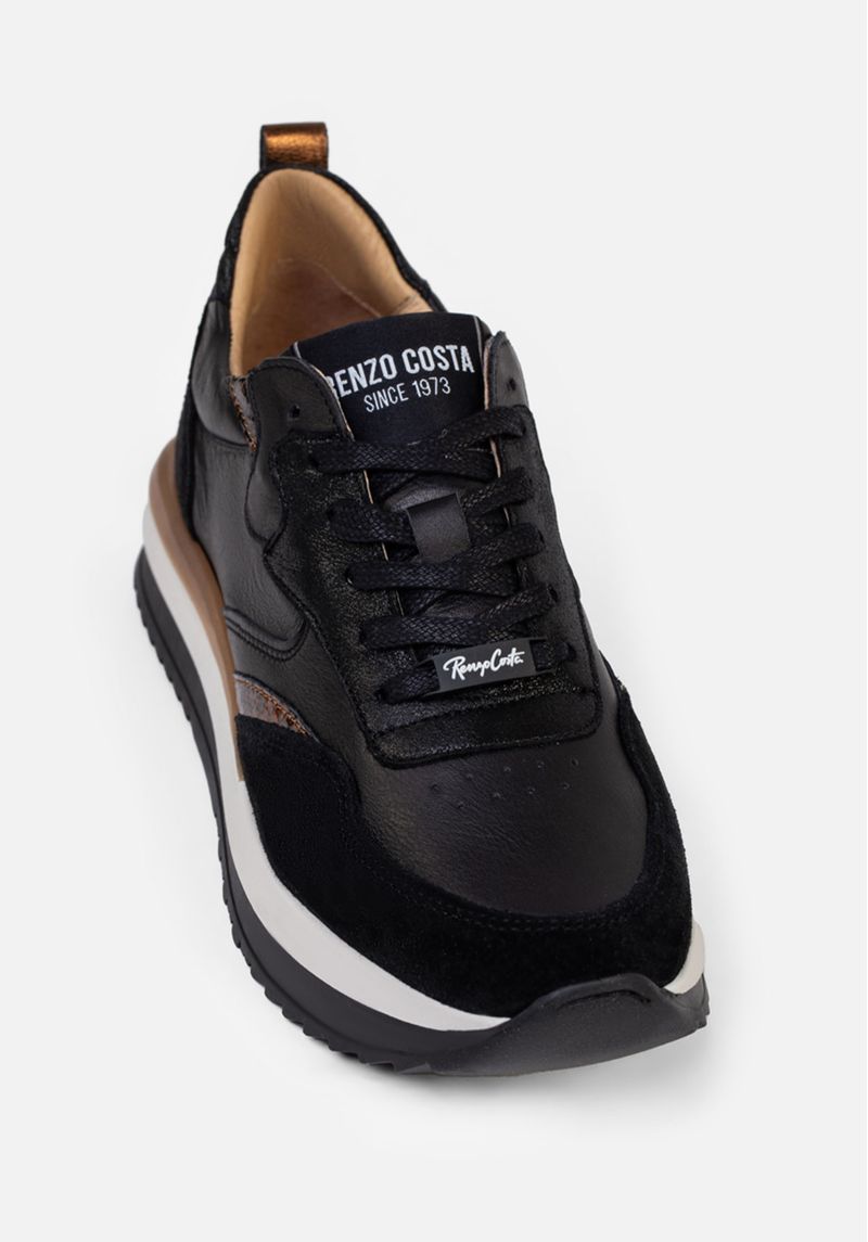 SNEAKERS BLACK & CROCO