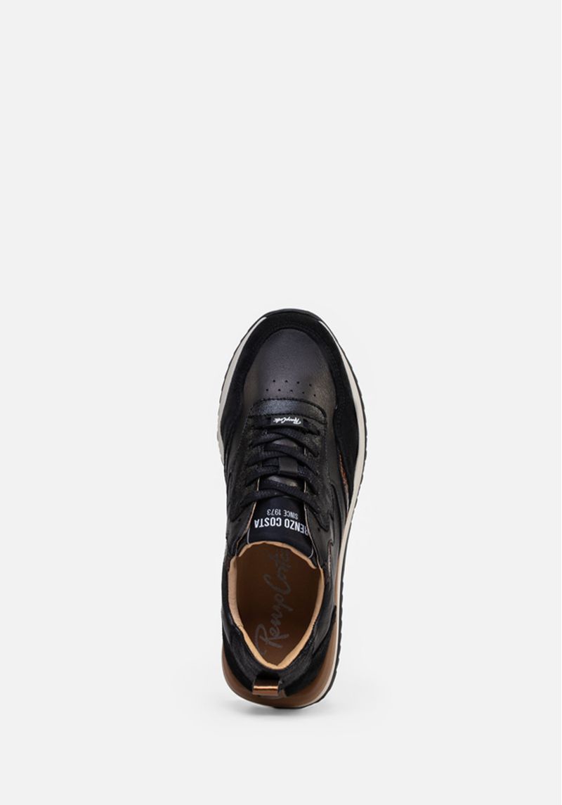 SNEAKERS BLACK & CROCO