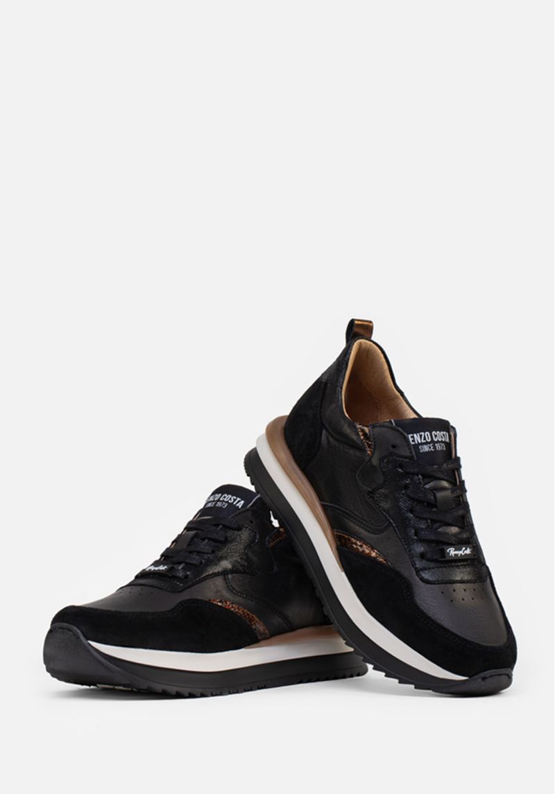 SNEAKERS BLACK & CROCO