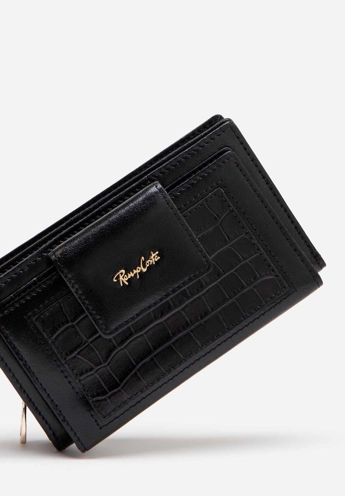 BILLETERA MEDIANA CROCO BELLE